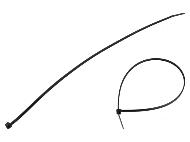 Kabelbinder; L: 300mm; W: 3,5mm; polyamide; zwart; 100st; -35÷85°C Kabelbinder; L: 300mm; W: 3,5mm; polyamide; zwart; 100st; -35÷85°C